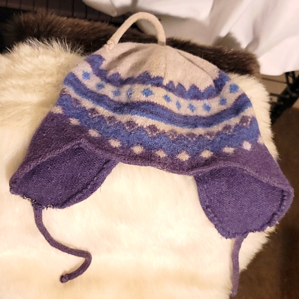 Kids Felted Wool Earflap Hat